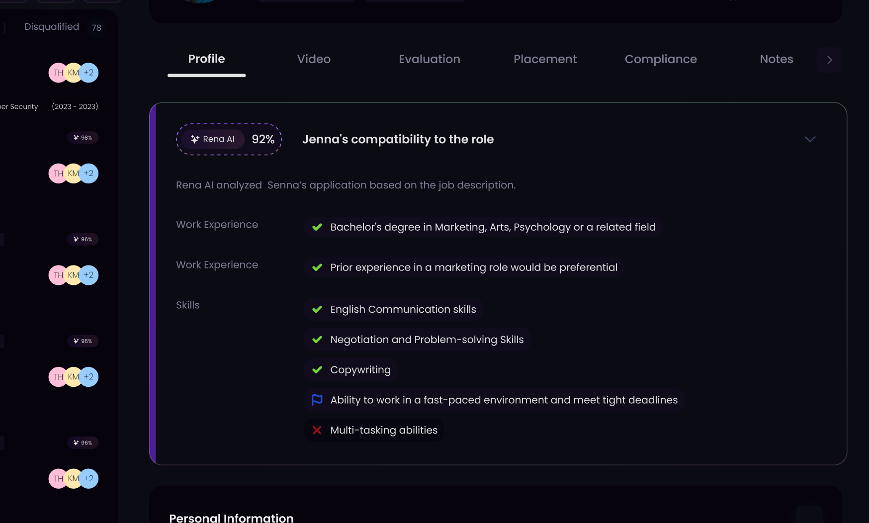 AI Recommendation